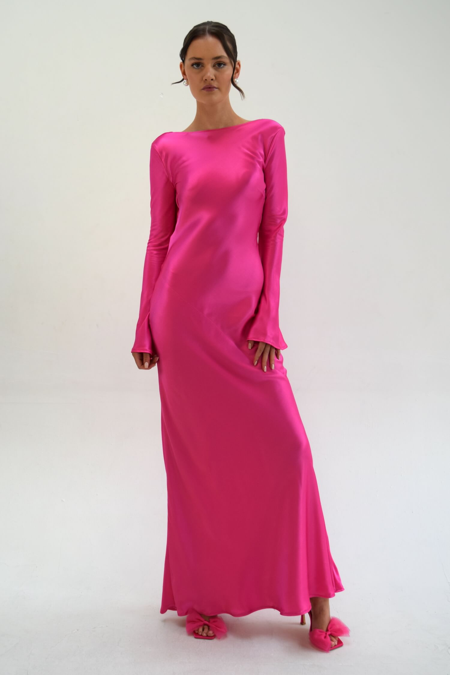 purple maid of honor dresses Maxi Chiffon Long Mismatched Bridesmaid Dresses Modest Purple Bridesmaid Dresses ARD1150